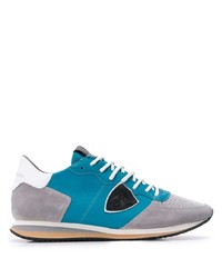 Chaussures de sport bleues Philippe Model Paris