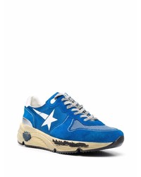 Chaussures de sport bleues Golden Goose