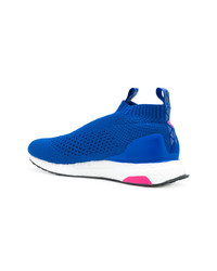 Chaussures de sport bleues Adidas X Paul Pogba