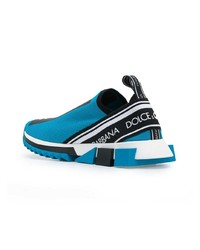 Chaussures de sport bleues Dolce & Gabbana