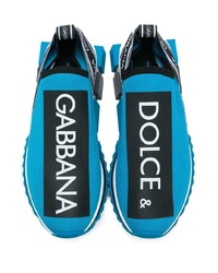 Chaussures de sport bleues Dolce & Gabbana