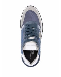 Chaussures de sport bleues Philippe Model Paris