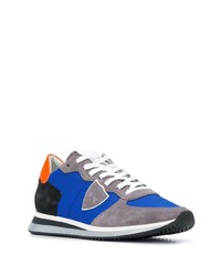 Chaussures de sport bleues Philippe Model Paris