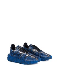 Chaussures de sport bleues Giuseppe Zanotti