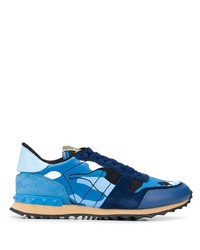 Chaussures de sport bleues Valentino Garavani