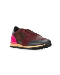 Chaussures de sport bordeaux Valentino Garavani