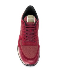 Chaussures de sport bordeaux Valentino Garavani