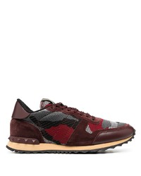 Chaussures de sport bordeaux Valentino Garavani