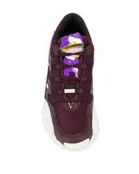 Chaussures de sport bordeaux Valentino Garavani