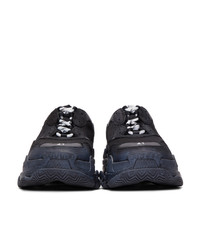 Chaussures de sport brodées noires Balenciaga