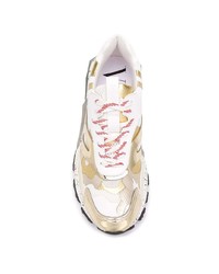 Chaussures de sport camouflage blanches Valentino