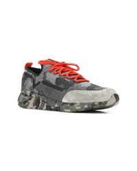 Chaussures de sport camouflage grises Diesel