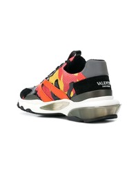 Chaussures de sport camouflage multicolores Valentino