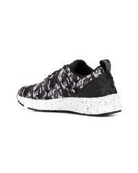 Chaussures de sport camouflage noires Ea7 Emporio Armani