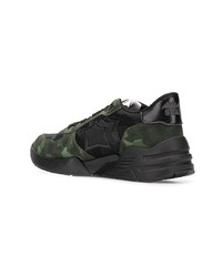 Chaussures de sport camouflage noires atlantic stars