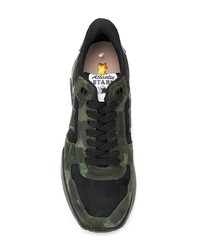 Chaussures de sport camouflage noires atlantic stars