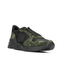 Chaussures de sport camouflage noires atlantic stars