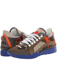 Chaussures de sport camouflage olive