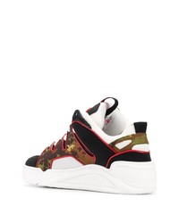 Chaussures de sport camouflage olive Gcds