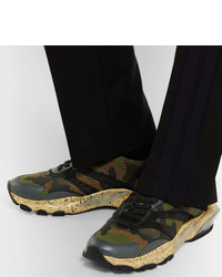 Chaussures de sport camouflage olive Valentino