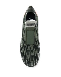 Chaussures de sport camouflage vert foncé Nike