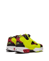 Chaussures de sport chartreuses Reebok