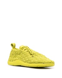 Chaussures de sport chartreuses Bottega Veneta