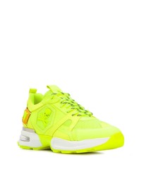 Chaussures de sport chartreuses Philipp Plein