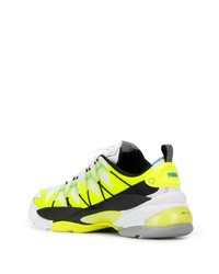 Chaussures de sport chartreuses Puma