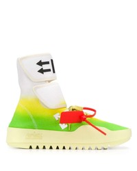 Chaussures de sport chartreuses Off-White