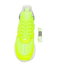 Chaussures de sport chartreuses Alexander McQueen