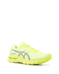 Chaussures de sport chartreuses Asics