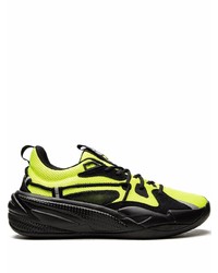 Chaussures de sport chartreuses Puma