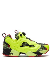 Chaussures de sport chartreuses Reebok