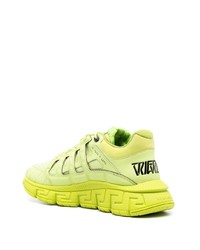 Chaussures de sport chartreuses Versace