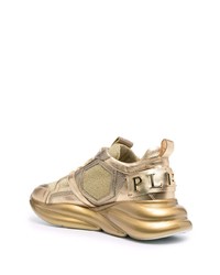 Chaussures de sport dorées Philipp Plein