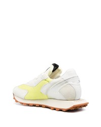 Chaussures de sport en cuir beiges RUN OF