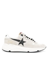 Chaussures de sport en cuir beiges Golden Goose