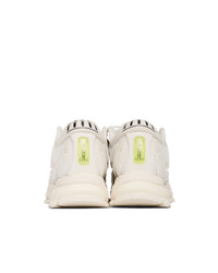 Chaussures de sport en cuir beiges Li-Ning