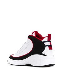 Chaussures de sport en cuir blanches et noires Tommy Jeans