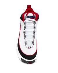 Chaussures de sport en cuir blanches et noires Tommy Jeans