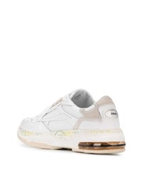 Chaussures de sport en cuir blanches White Premiata