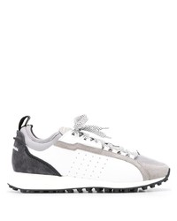 Chaussures de sport en cuir blanches DSQUARED2