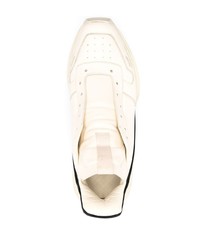 Chaussures de sport en cuir blanches Rick Owens