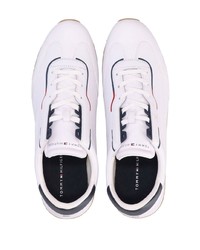 Chaussures de sport en cuir blanches Tommy Hilfiger