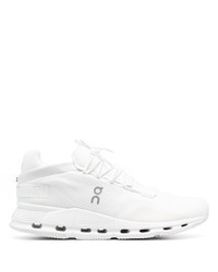 Chaussures de sport en cuir blanches ON Running