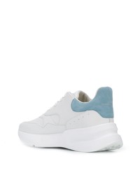 Chaussures de sport en cuir blanches Alexander McQueen