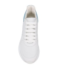 Chaussures de sport en cuir blanches Alexander McQueen