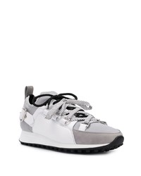 Chaussures de sport en cuir blanches DSQUARED2