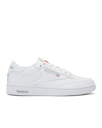 Chaussures de sport en cuir blanches Reebok Classics